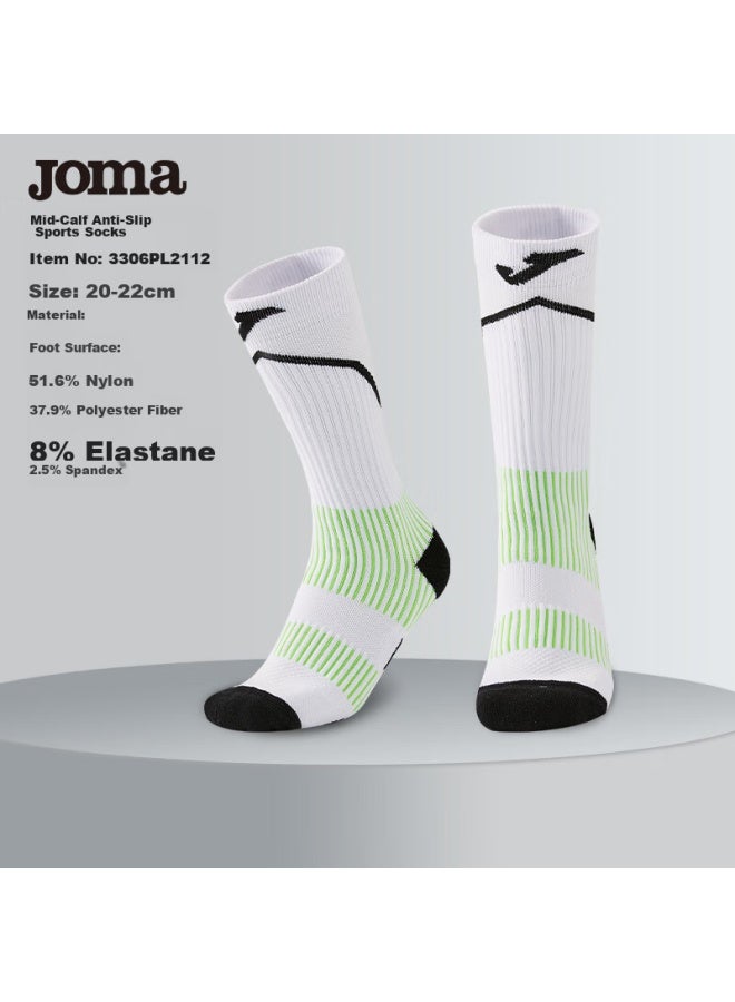 Joma Mid-calf Soccer Socks For Children, Thickened Terry Bottom, Non-slip, Wear-resistant, Moisture-absorbing, Breathable, Compression Socks For Running, Basketball, And Sports - Image 1