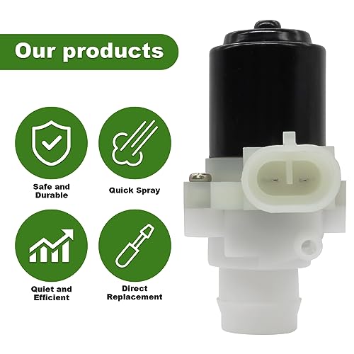 SuperDi Upgraded Truck Windshield Washer Fluid Pump Replacement for Kenworth T680 T880 and Peterbilt 104307 T4695001 104252 386 389 330 335 320 579 (1PCS) - Image 4