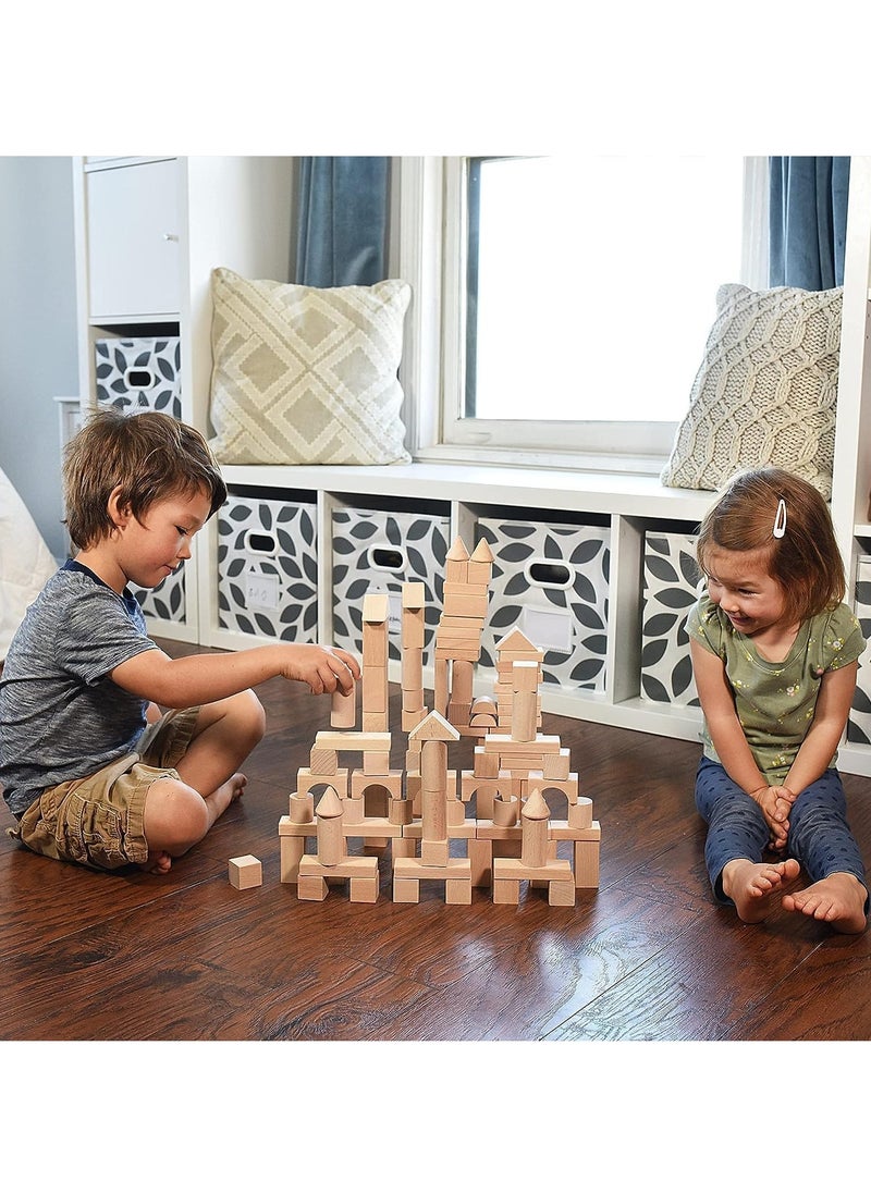 Generic - 75Pcs Children's Castle Building Blocks Jenga Building Toy Scene Shape Cognition Educational Toy Wooden Preschool Learning Toy Stacking Blocks - Image 1