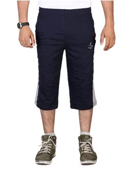 Vego Vego Mens Cotton Three By Fourth, 3/4, Capri, Three Quarter Navy Regular  - Image 2