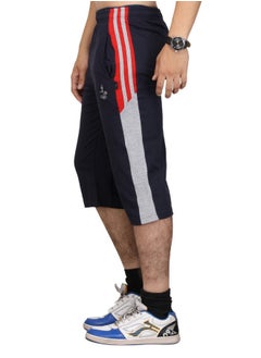 Vego Vego Mens Cotton Three By Fourth, 3/4, Capri, Three Quarter Navy Regular  - Image 5