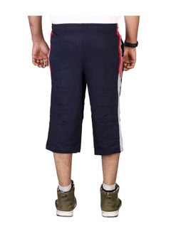 Vego Vego Mens Cotton Three By Fourth, 3/4, Capri, Three Quarter Navy Regular  - Image 4