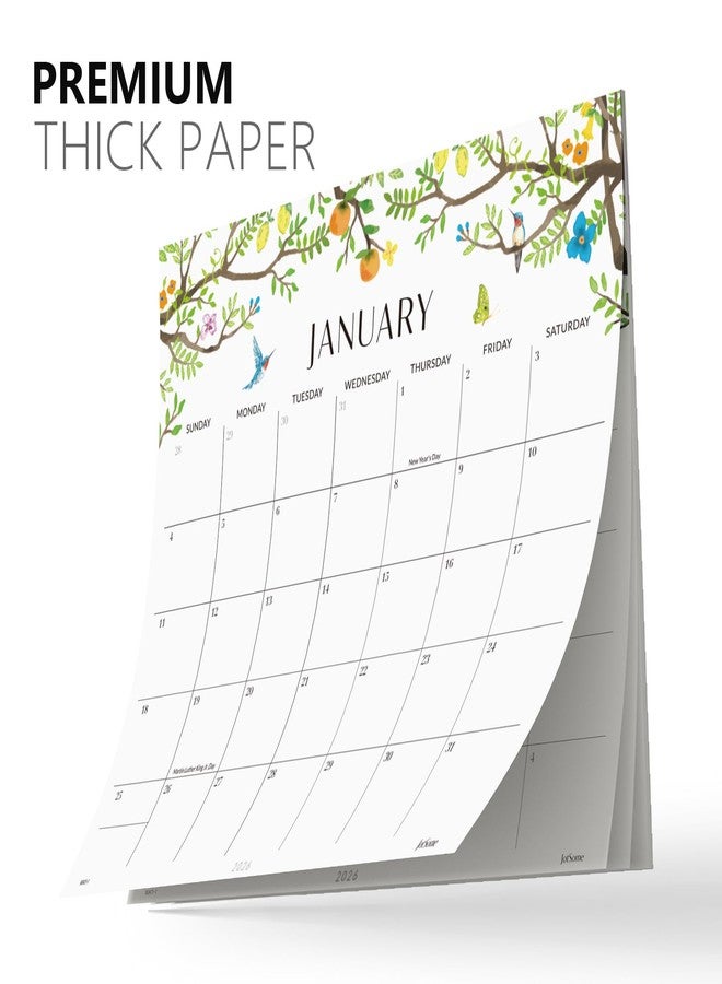 Jotsome Magnetic Calendar for Refrigerator 2025-2026, Academic Monthly Fridge Calendar From August 2025 to December 2026 13x11 inch, Easy Organizing (Floral) - Image 4