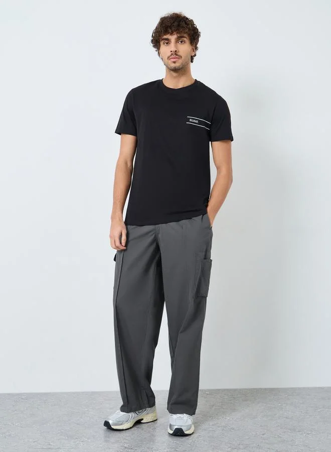 ستايلي بنطال كارجو متعدد الجيوب بقصة مريحة