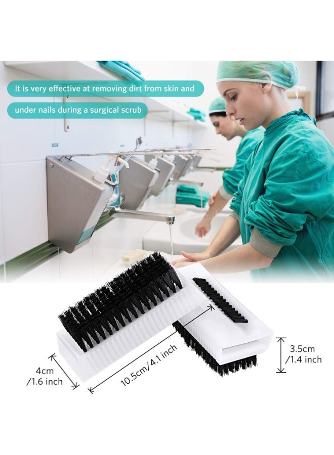 YelaJoy Plastic Nail Cleaning Brush Set, 4 Pack Double Sided Soft Hand Scrubbing Brushes, Hygienic Reusable Design Brushes for Fingernails and Toenails Dirt Removal, White - Image 4