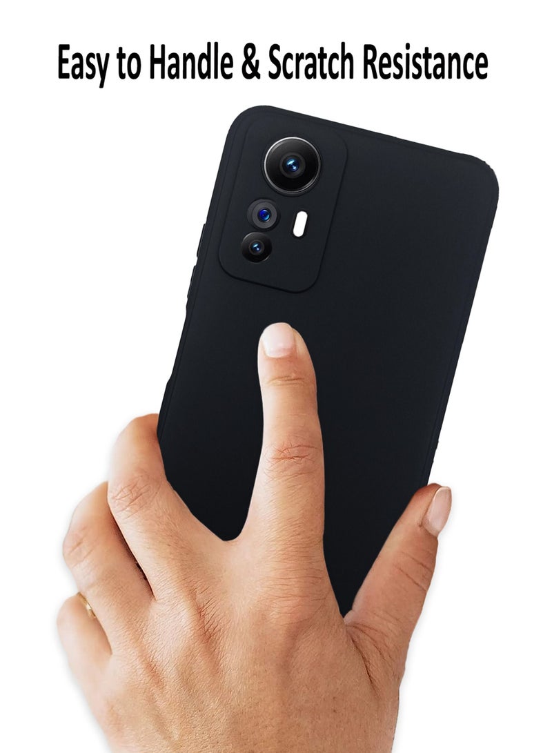 غطاء حماية خلفي من السيليكون لهاتف Xiaomi Redmi Note 12S - أسود - Image 4