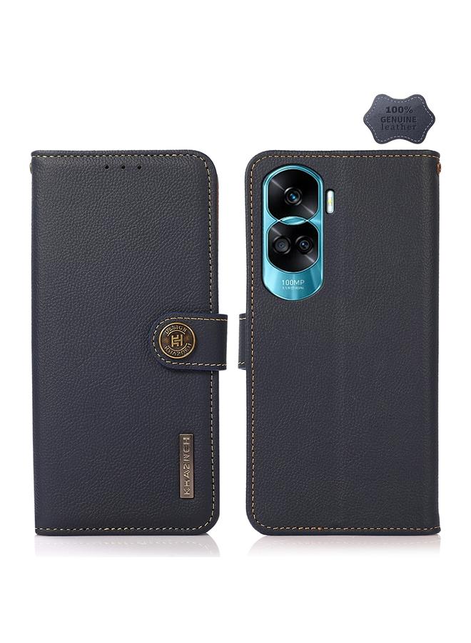 S-TOP Case For Honor X50i 5G/90 Lite KHAZNEH Custer Genuine Leather RFID Phone Case - Image 1