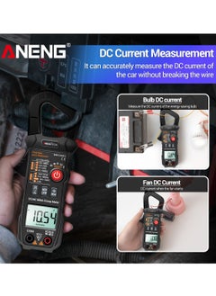 ANENG ANENG Digital Clamp Meter AC/DC Current Clamp True-RMS Multimeter Auto-Ranging Multi Tester with Amp Volt Ohm Resistance Capacitance Continuity Diode Temperature Frequency NCV Tests  - Image 5