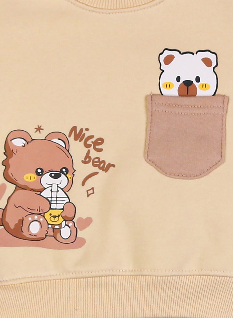 زيركون بيجامة شتوي لحديثي الولادة - 1258 - Image 2