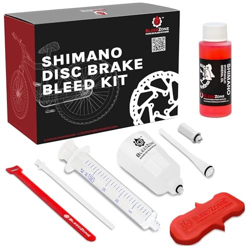BleedZone Shimano Brake Bleed Kit with 60ml Mineral Oil- Hydraulic Brake Bleed Kit for Shimano Disc Brakes, Bike Brake Bleeder Kit, and Mineral Oil Brake Maintenance - Image 1