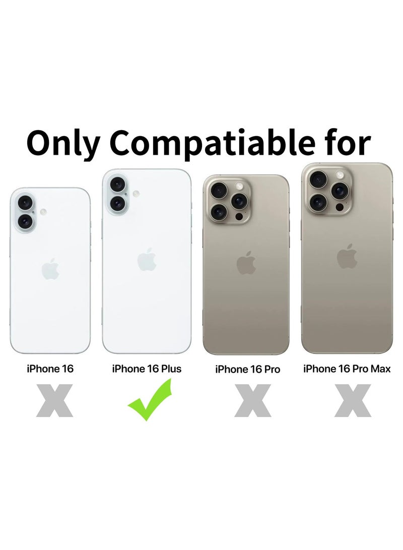 BORTONY iPhone 16 Plus Cover Crystal Clear Magnetic Case Support Wireless Charging Slim Shockproof Protective Phone Case for iPhone 16 Plus 6.7 inch - Image 2