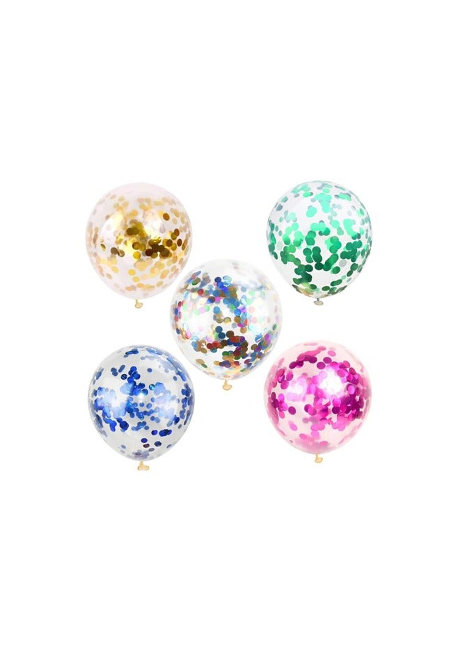 PARTY FUN Bobo Balloon 20" ROSE Gold Color With Led+Glitter 1Set/Card - Image 1