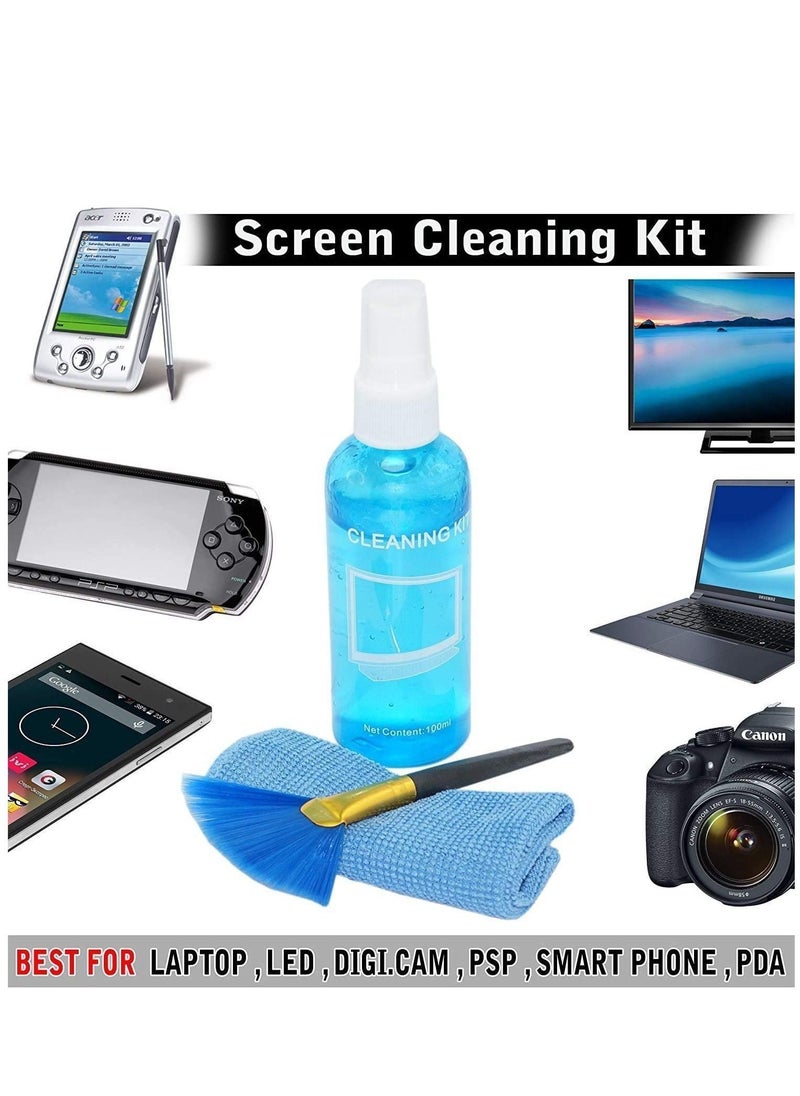 هينغ - طقم تنظيف شاشة LCD متعدد الأغراض 3 في 1 لأجهزة الكمبيوتر المحمول والكمبيوتر و LED و Smart Phone LCD Cleaner Suit (100ML) - Image 1