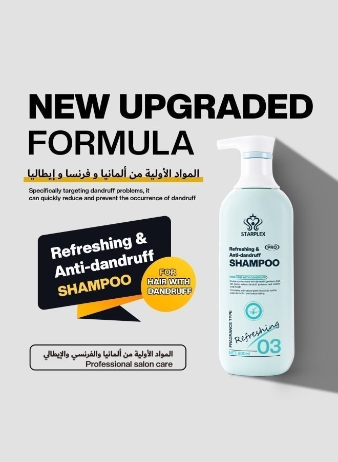 STARPLEX Anti-Dandruff Shampoo 500ml - Refreshing Pro Formula for Dandruff Prone Hair | Soothes Itchy Scalp & Restores Health | With Natural Plant Extracts - Image 5