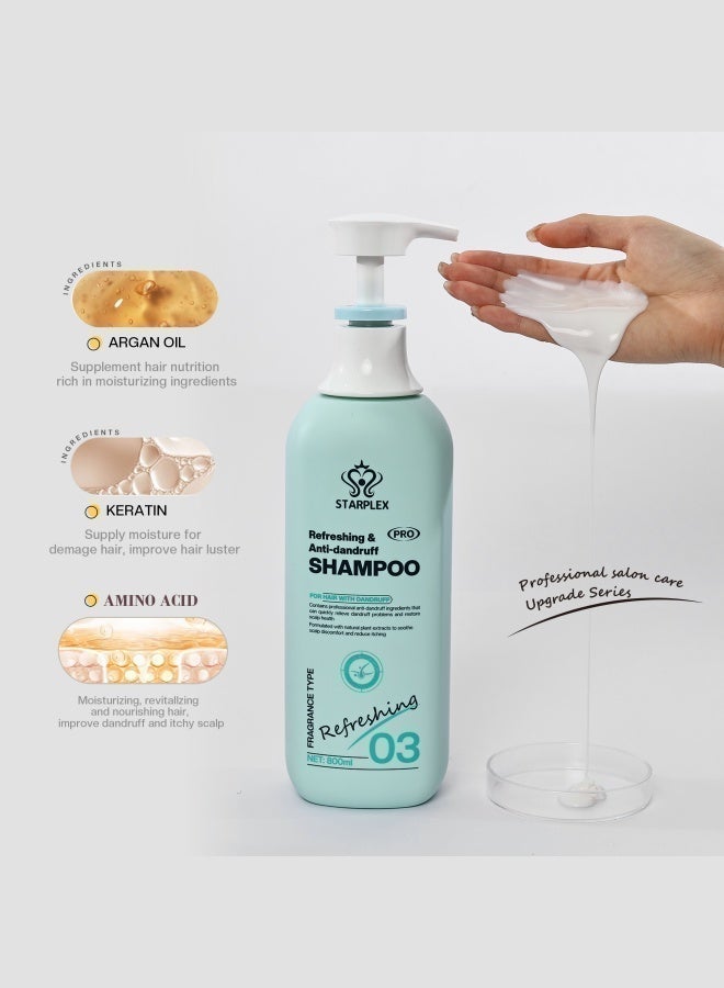STARPLEX Anti-Dandruff Shampoo 500ml - Refreshing Pro Formula for Dandruff Prone Hair | Soothes Itchy Scalp & Restores Health | With Natural Plant Extracts - Image 3