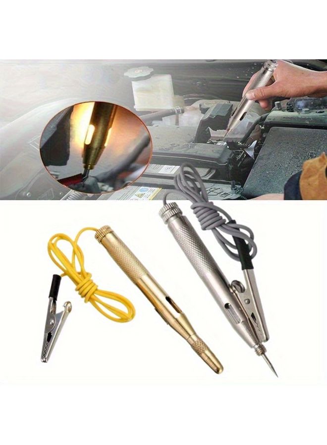 Yellow Automotive Circuit Test Pen Voltage Probe Diagnostic Tool For Vehicle Electrical Systems - Image 4