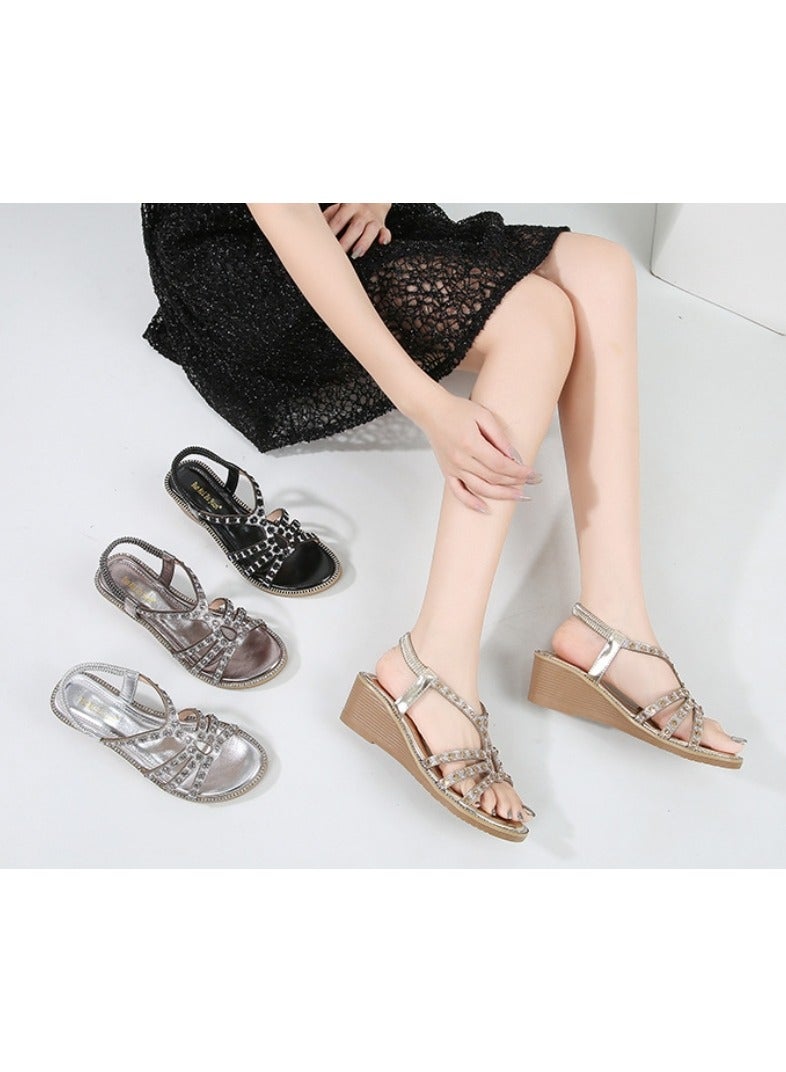 KUYING New Summer Diamond Sandals - Image 2
