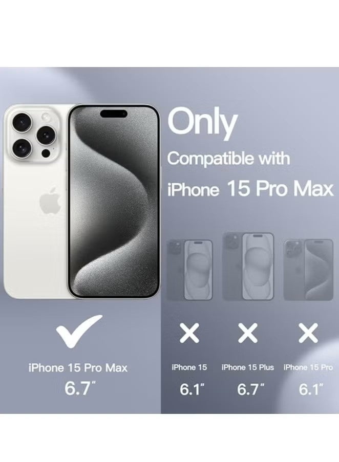 general MARGOUN Protective Liquid Silicone Case for iPhone 15 Pro Max, Maroon – Full-Body Shockproof Cover with Soft Microfiber Lining - Image 2