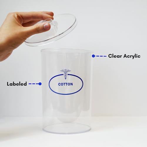 BV Medical Clear Sundry Jars, Labeled, Unbranded, Set of 5 each - Image 3