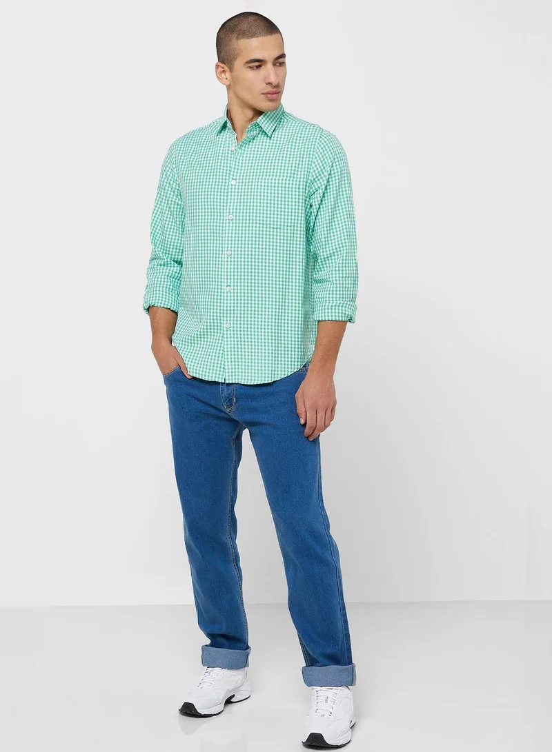 Seventy Five Checks Slim Fit Full Sleeve Casual Shirt
