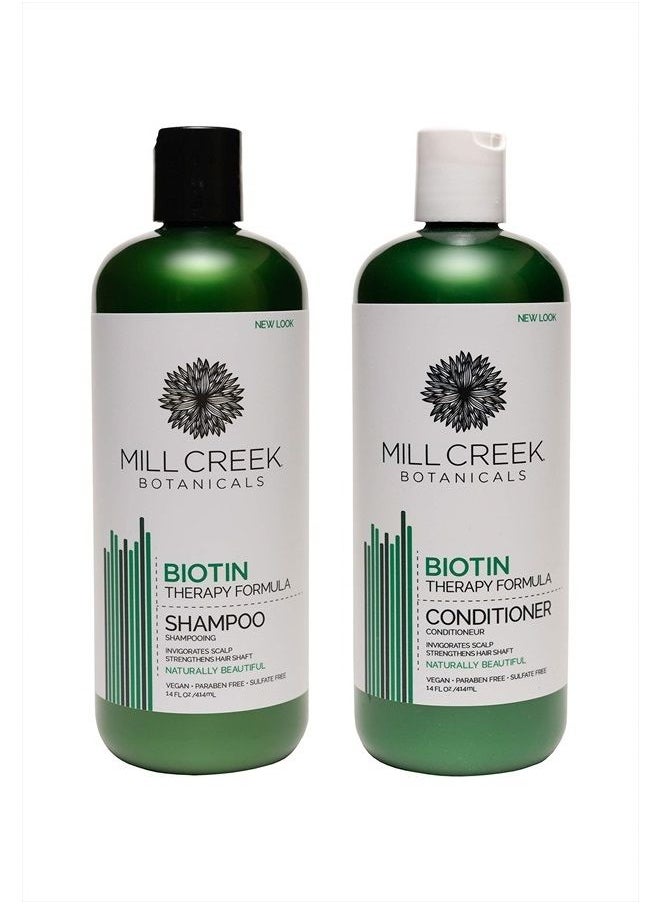 Mill Creek - Mill Creek Botanicals Biotin Shampoo and Conditioner Hair Growth Bundle - Image 1