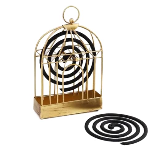 Auraaq Bird cage Mosquito Coil Burner Mosquito Coil Holder Incense Holder Coil Stand for Indoor and Outdoor Pack of 2