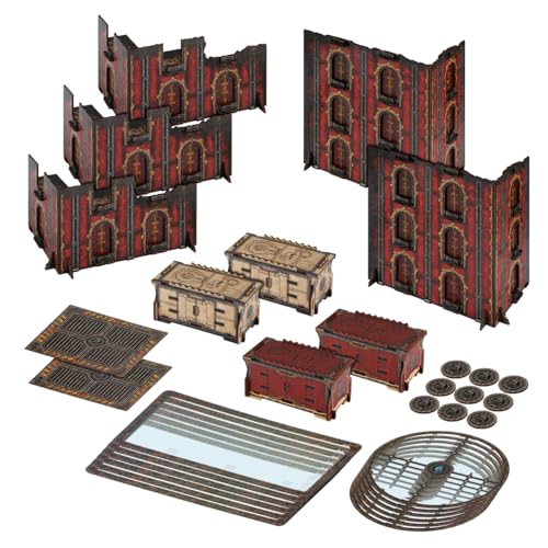 Jucoci Battlezone Creation Kit 9PCS Tabletop Terrain Wargame Terrains Set Compatible with WH40KRed - Image 1
