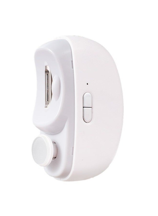 GUDOO ماكينة قص أظافر كهربائية أوتوماتيكية مع سرعتين خفيفتين لقص أظافر اليد ومبرد 2 في 1 تصميم لتخزين قصاصات الأظافر عن طريق USB قابلة لإعادة الشحن، ماكينة تشذيب أظافر آمنة - Image 1