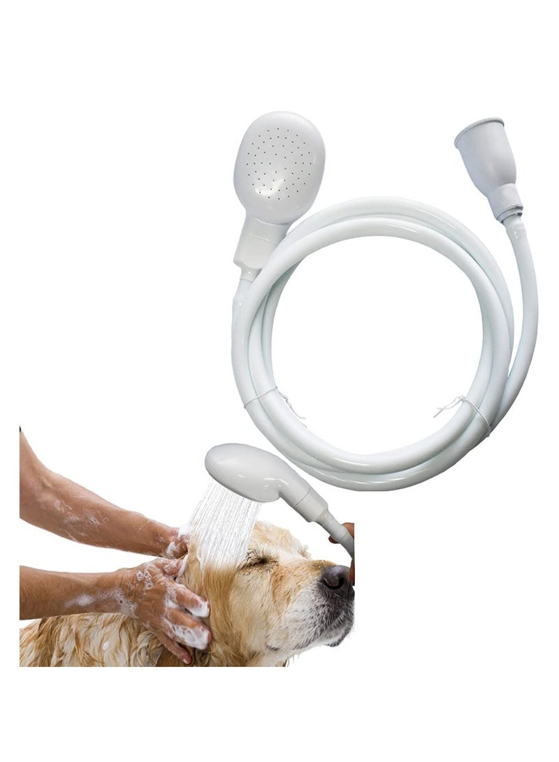 KASTWAVE Sink Sprayer Hose Attachment,Pet Sink Spray Hose, Portable Garden/Tub Faucet Sprayer Handheld Hose Faucet Shower for Bathing Baby, Pets, Washing Hair, Rinsing Vegetables, 2m/6.4ft  - Image 2