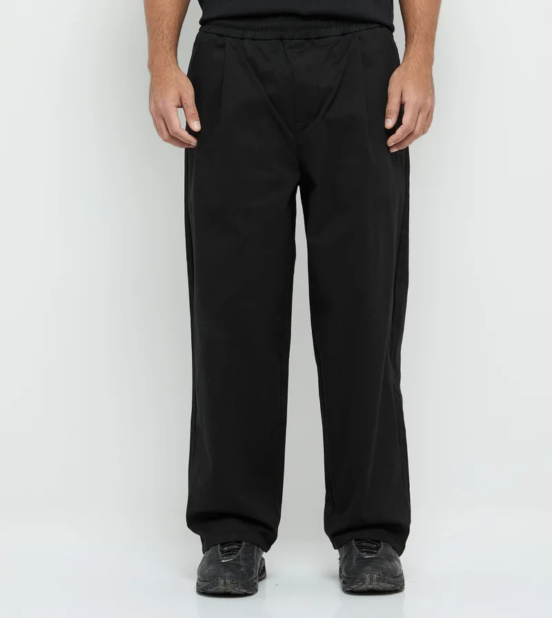 إف5 Men's F5 Straight Fit Tencel Pants - Black