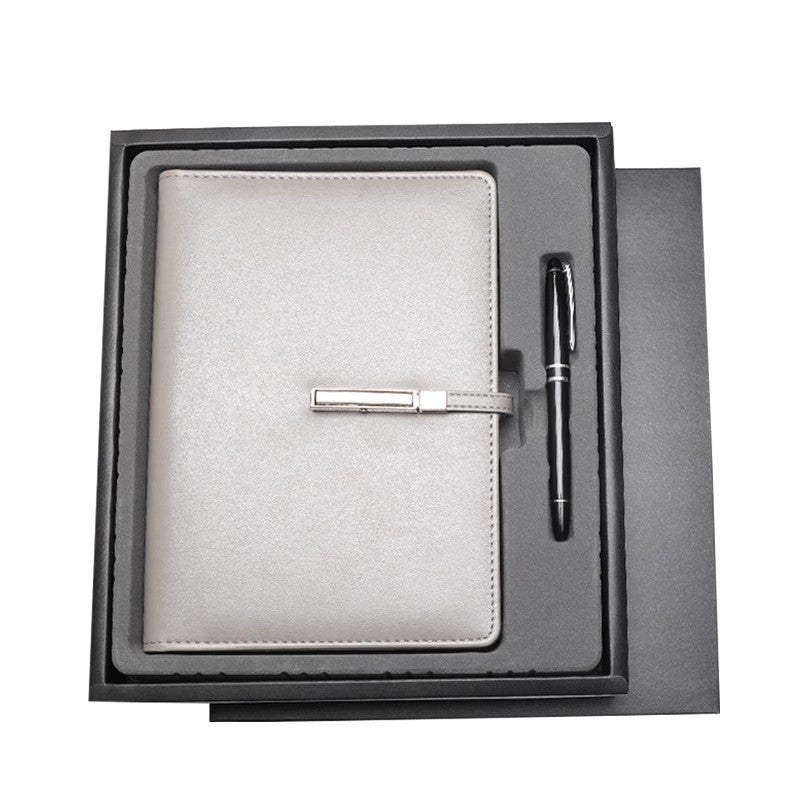 A5 Notebook New Simple Diary Meeting Record Business Office Work Loose-Leaf Notepad With Buckle - Image 1