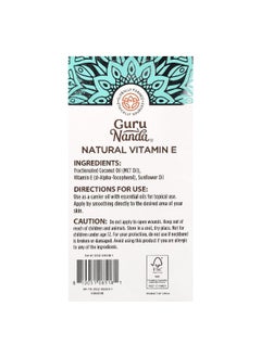 GuruNanda GuruNanda, Natural Vitamin E Oil, 2 fl oz (59 ml)  - Image 2