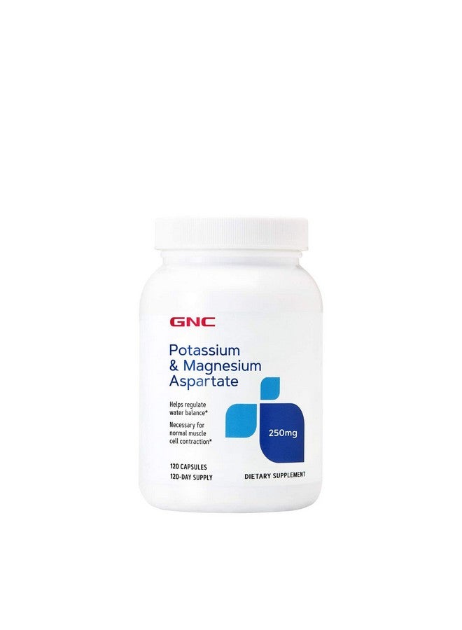 GNC أسبارتات البوتاسيوم والمغنيسيوم 250 ملغ 120 كبسولة يساعد في تنظيم توازن الماء - Image 1