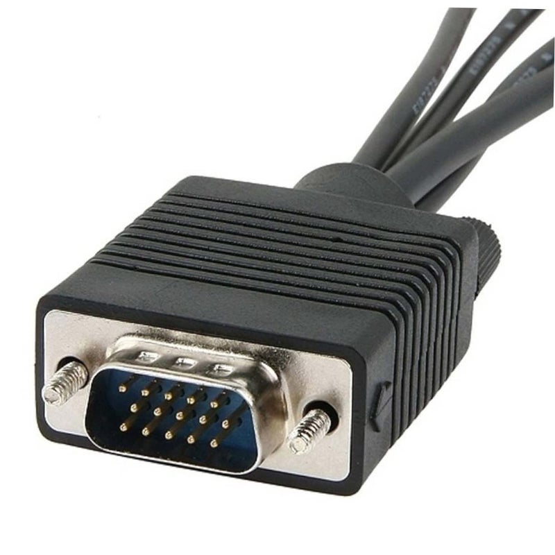 VGA to SVGA Converter Adapter SVGA to S-Video Cable Composite Video and Audio Adapter for Projectors TVs and Devices - Image 3