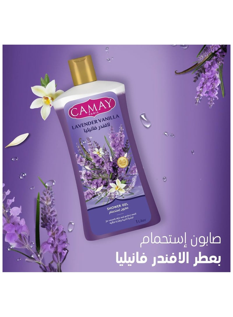 Camay LAVENDER VANILLA SHOWER GEL 1 Liter - Image 2