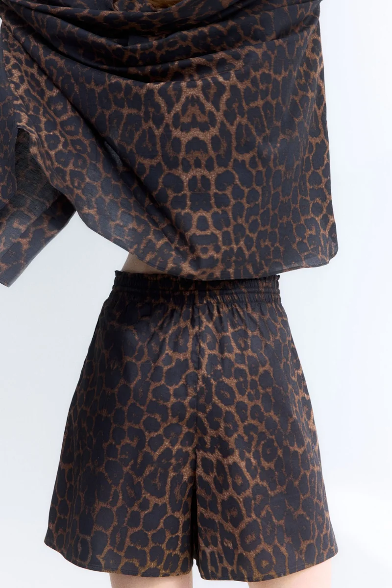 H&M Printed drawstring shorts