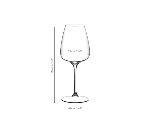 Riedel GRAPE White Wine Rose Champagne Wine Glass 4 Pack Dishwasher Safe Crystal Glass 542405US - Image 3