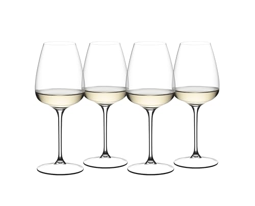 Riedel GRAPE White Wine Rose Champagne Wine Glass 4 Pack Dishwasher Safe Crystal Glass 542405US - Image 1