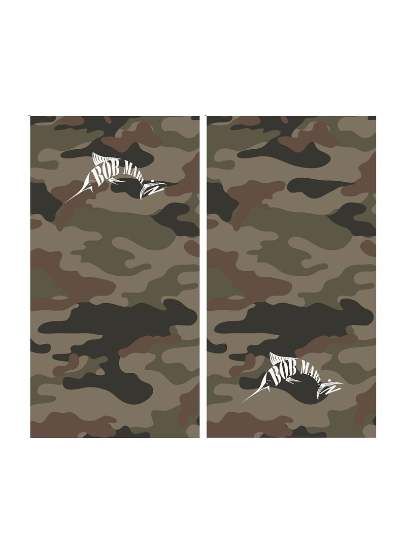 Bob Marlin Uv+Protection Face Shield Bandana Bob Camo Forest - Image 3