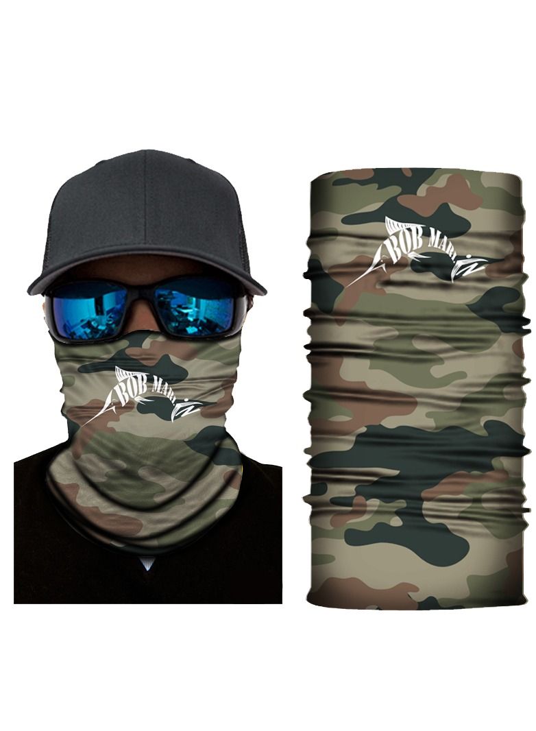 Bob Marlin Uv+Protection Face Shield Bandana Bob Camo Forest - Image 2
