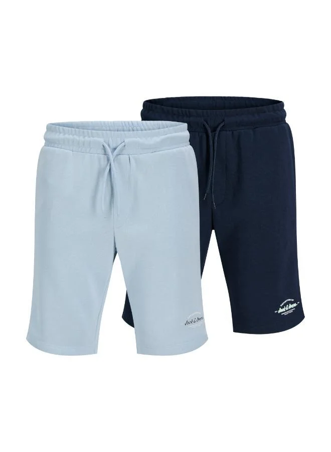 JACK & JONES  2 Pack Brandon Sweat Shorts for Men | Best Price UAE