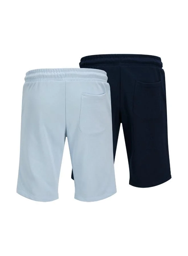 JACK & JONES  2 Pack Brandon Sweat Shorts for Men | Best Price UAE