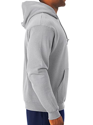 Jerzees -Men's NuBlend Fleece Sweatshirts, Hoodie-Heather Grey, Medium - Image 2