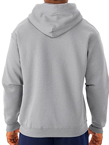 Jerzees -Men's NuBlend Fleece Sweatshirts, Hoodie-Heather Grey, Medium - Image 3
