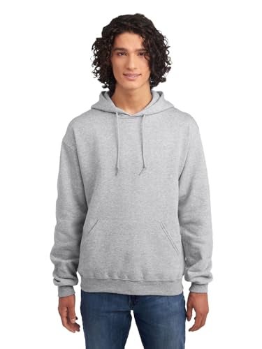 Jerzees -Men's NuBlend Fleece Sweatshirts, Hoodie-Heather Grey, Medium - Image 1
