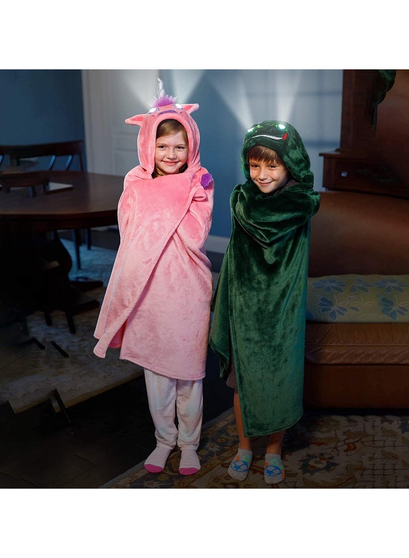 Latest Stylish 2 in 1 Unicorn Blanket and Pillow for Kids Dragon with Light - Image 4