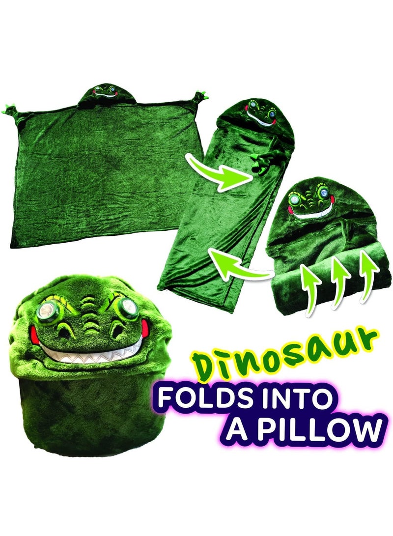Latest Stylish 2 in 1 Unicorn Blanket and Pillow for Kids Dragon with Light - Image 5