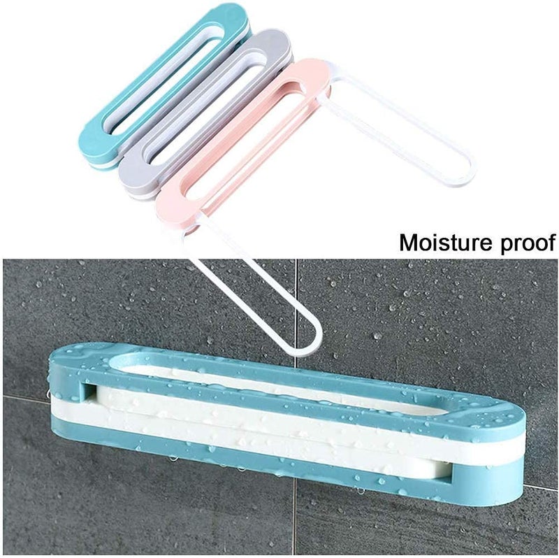 DITCAFOS 3 in 1 Plastic Folding Shoe Rack Organizer with Wall Mounted Shoe Holder and Bathroom Towel Storage Shelf and Slipper Stand - Image 2