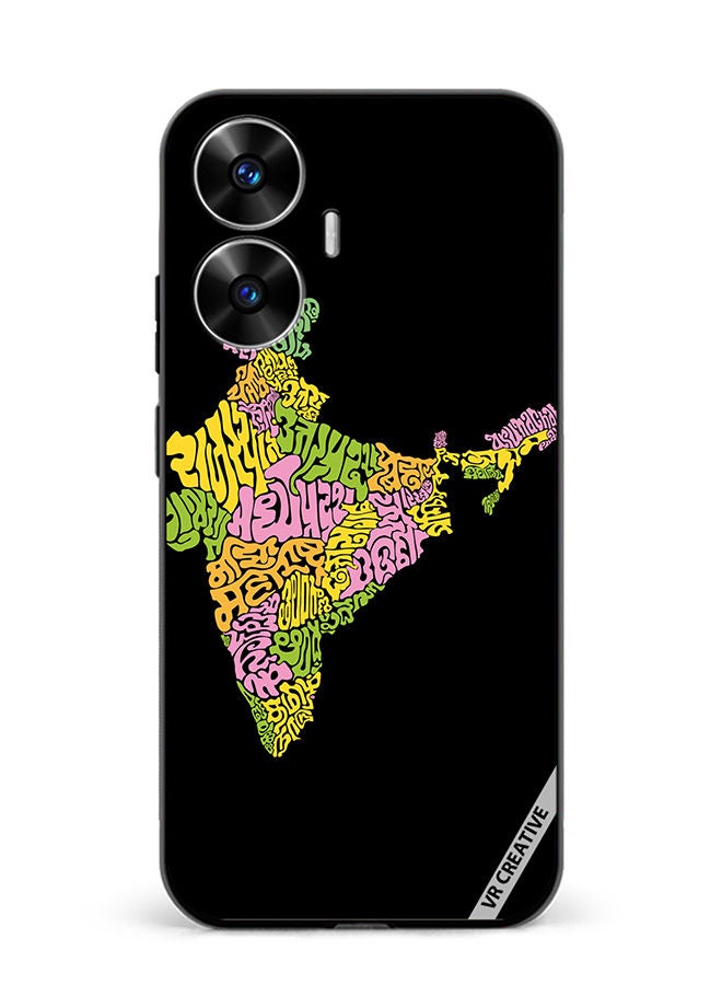 VR CREATIVE Protective Case Cover For Realme C55 Indian States Name Design Multicolour - Image 1