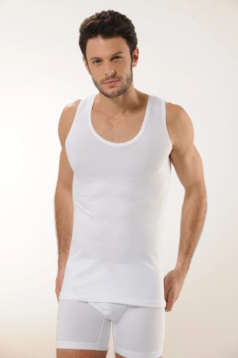 HMD 716 3-pack Men's Athlete With Cotton Suspenders - White